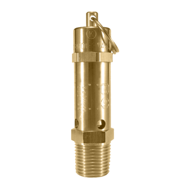112CSS ASME Code Safety Valve, Brass with Stainless Steel Ball