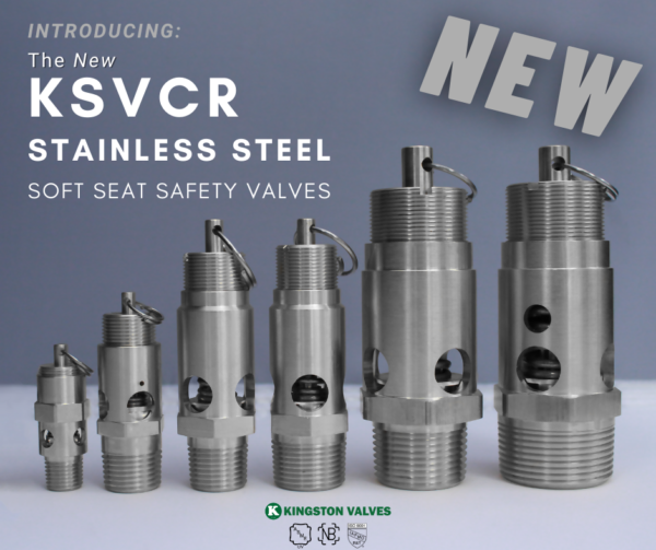 NEW Stainless Steel Soft Seat Safety Valves Kingston Valves